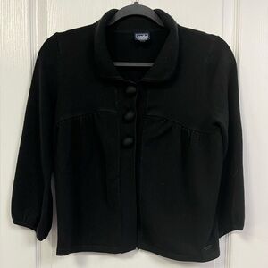 Twik Black Women's 3/4 Sleeve Button Detail Cardigan
Size Medium